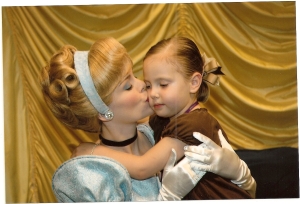 A kiss from a favorite princess